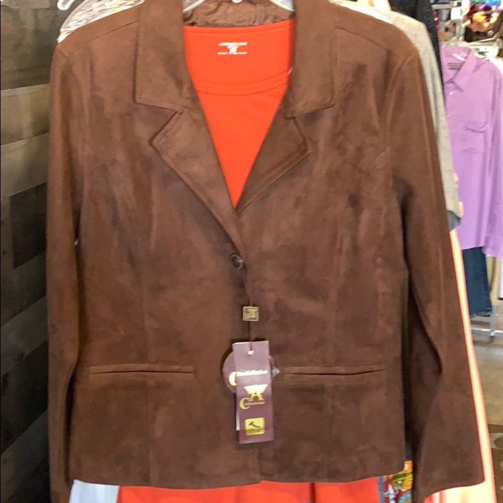 Suede Blazer Jacket